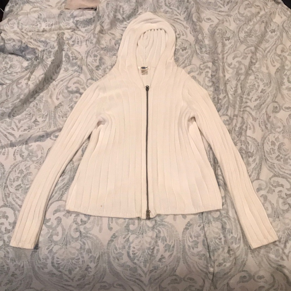 Large knit jacket